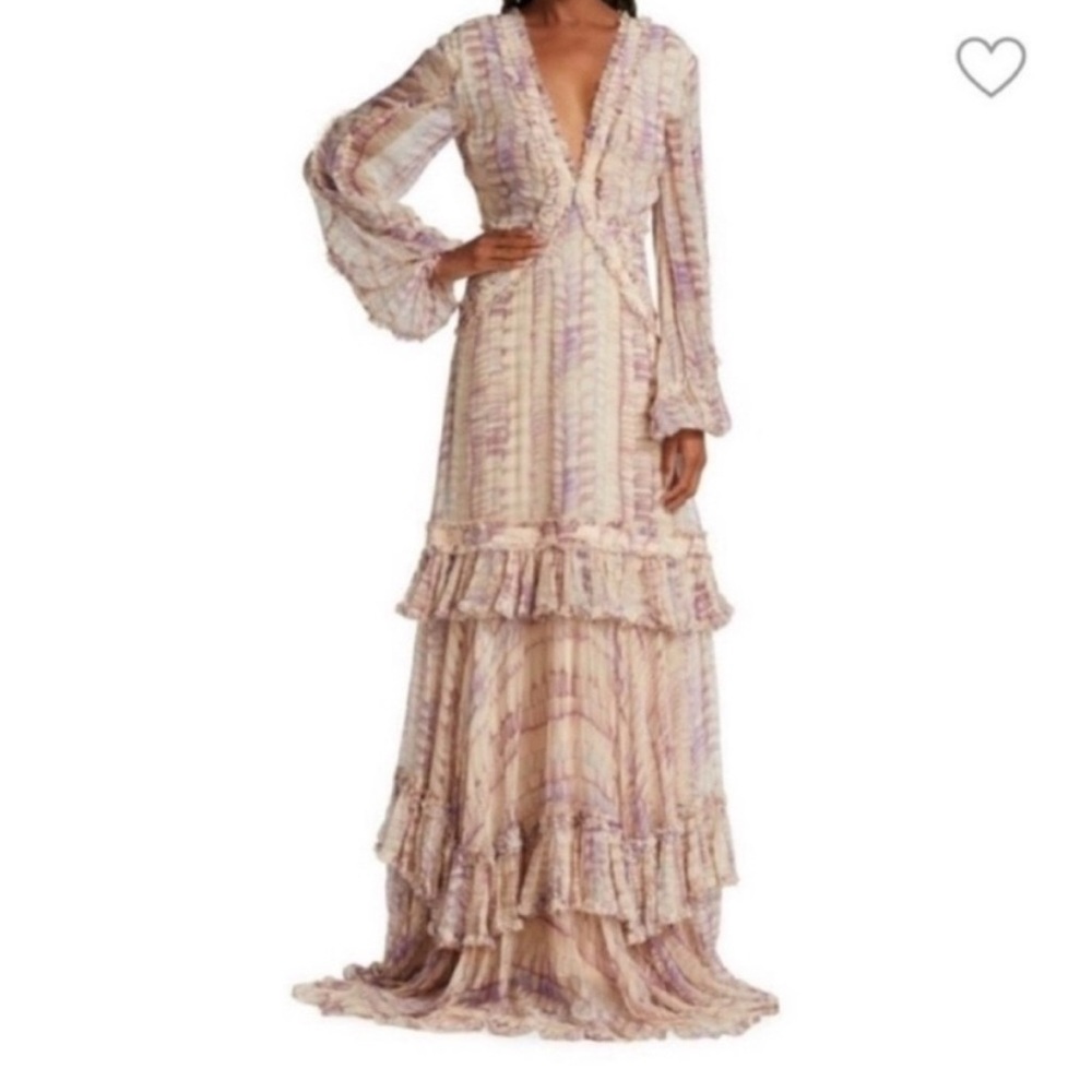 Alexis Rain Floor-Length Dress in Wisteria / Neiman Marcus / Revolve